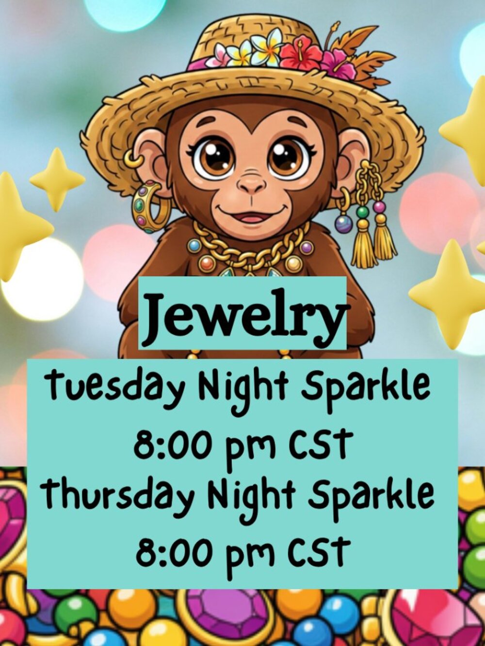 Like this Listing to be Notified When @jeweled_monkey is Going Live!